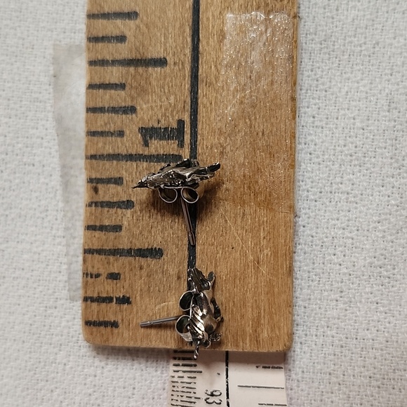 Sterling Silver Unicorn Earrings and Ring Set - Picture 12 of 16